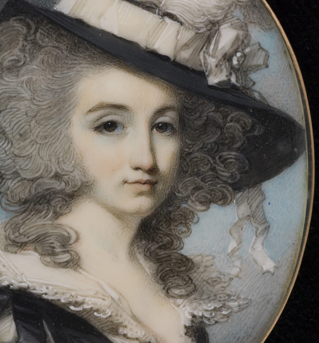 portrait miniature of a noblewoman by george engleheart
