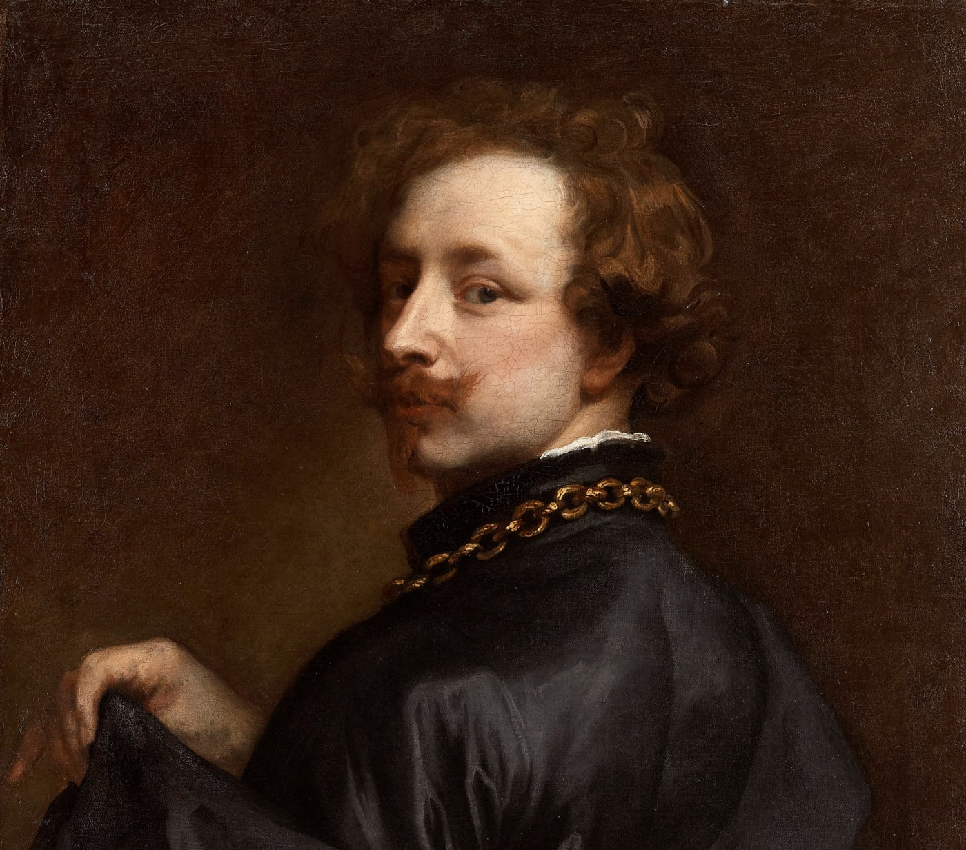 self portrait of sir anthony van dyck painted in 1640 during the seventeenth century this work was previously with philip mould & company