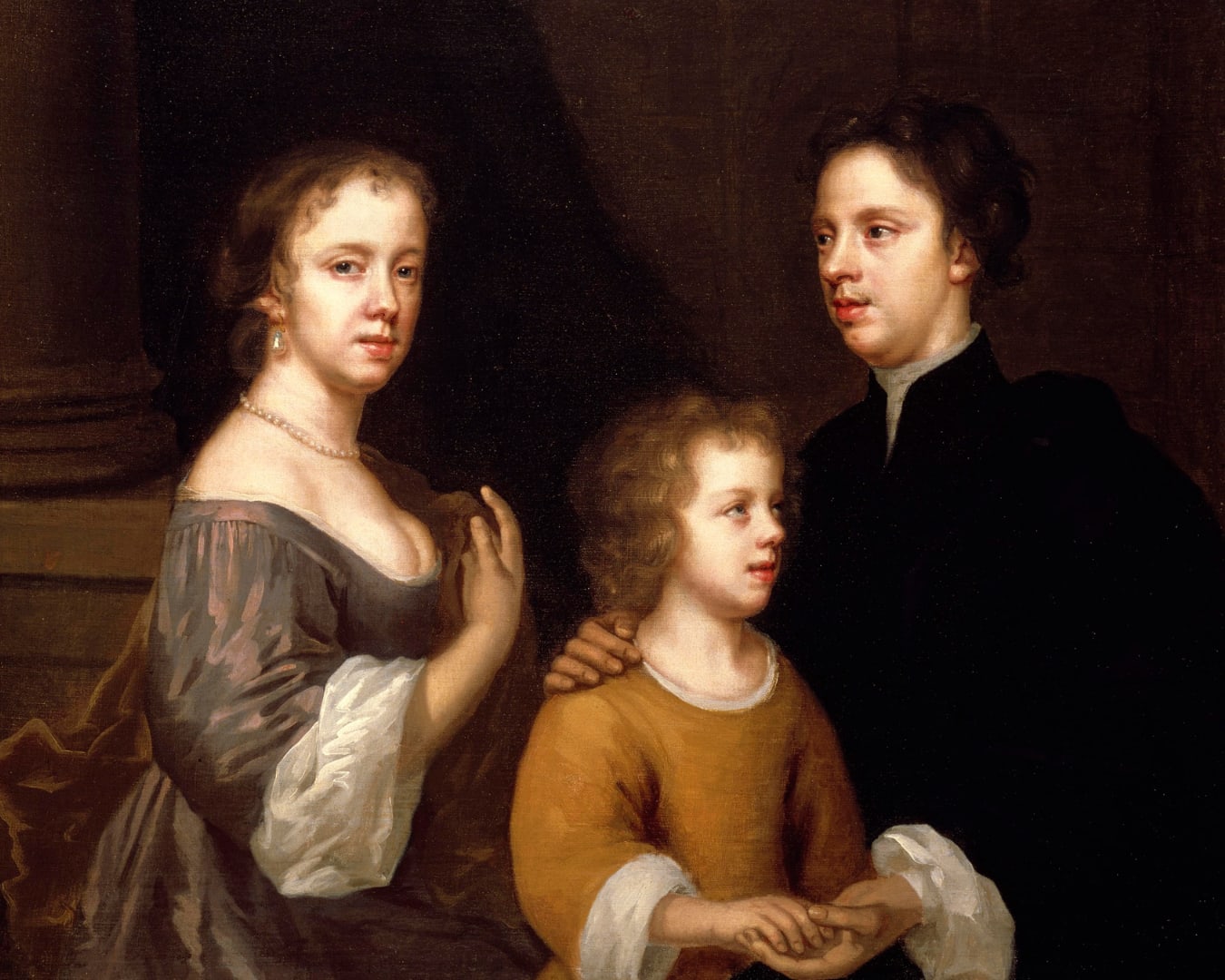 Self Portrait of Mary Beale with Her Husband Charles Beale and Son