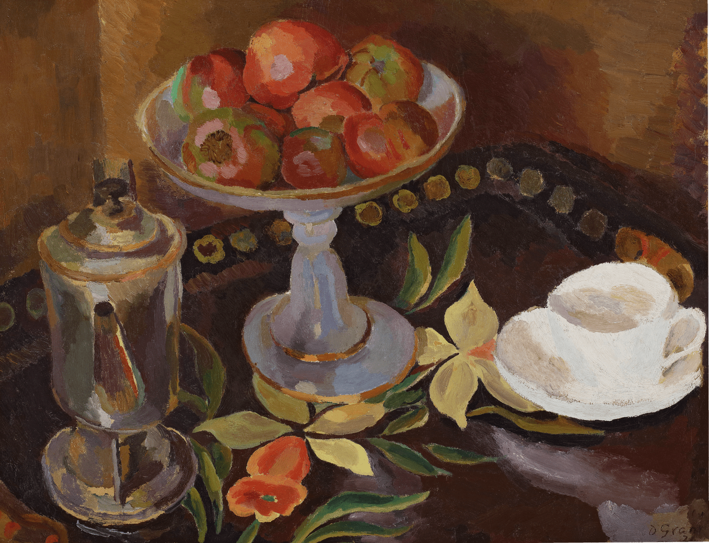 duncan grant, still life with compotier