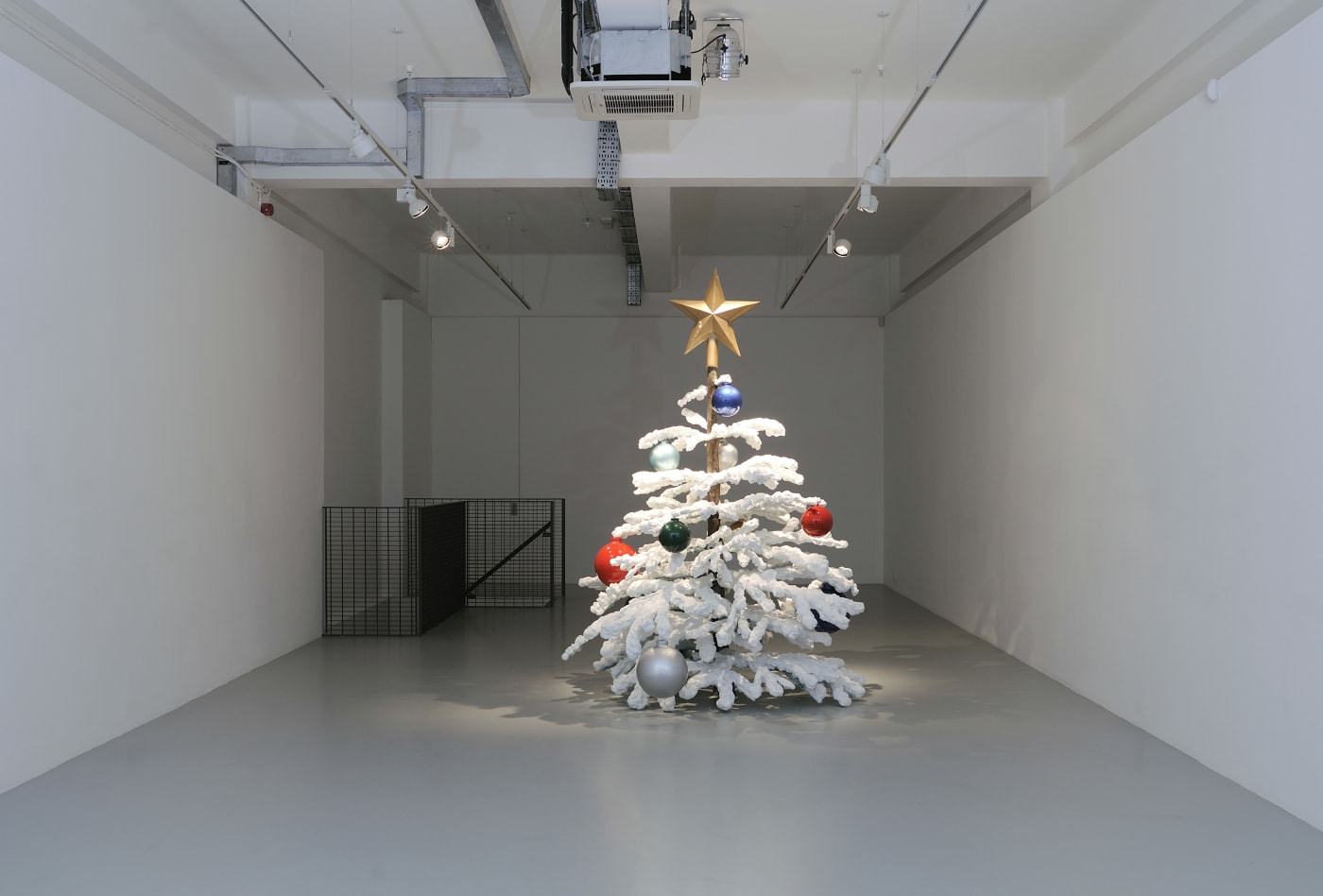 Philippe Parreno's very first tree, entitled Fraught Times: For Eleven Months of the Year It’s an Artwork and in December...