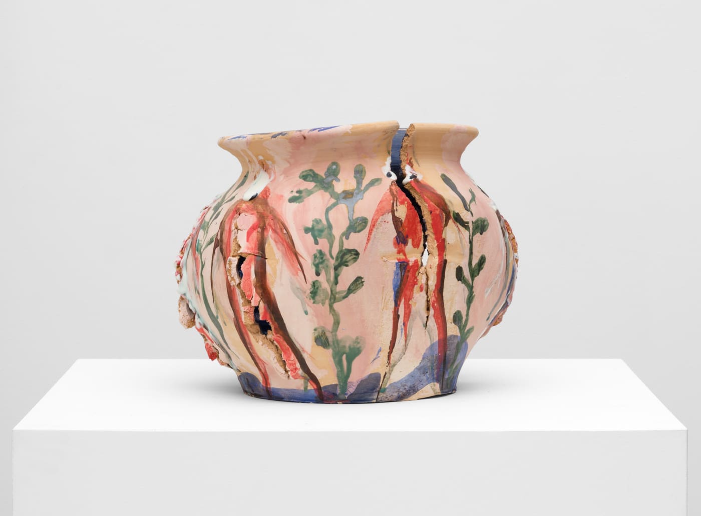 Barceló's vessels are intentionally deconstructed and expressively distorted, with ripples and folds or perforations that open them up to the...