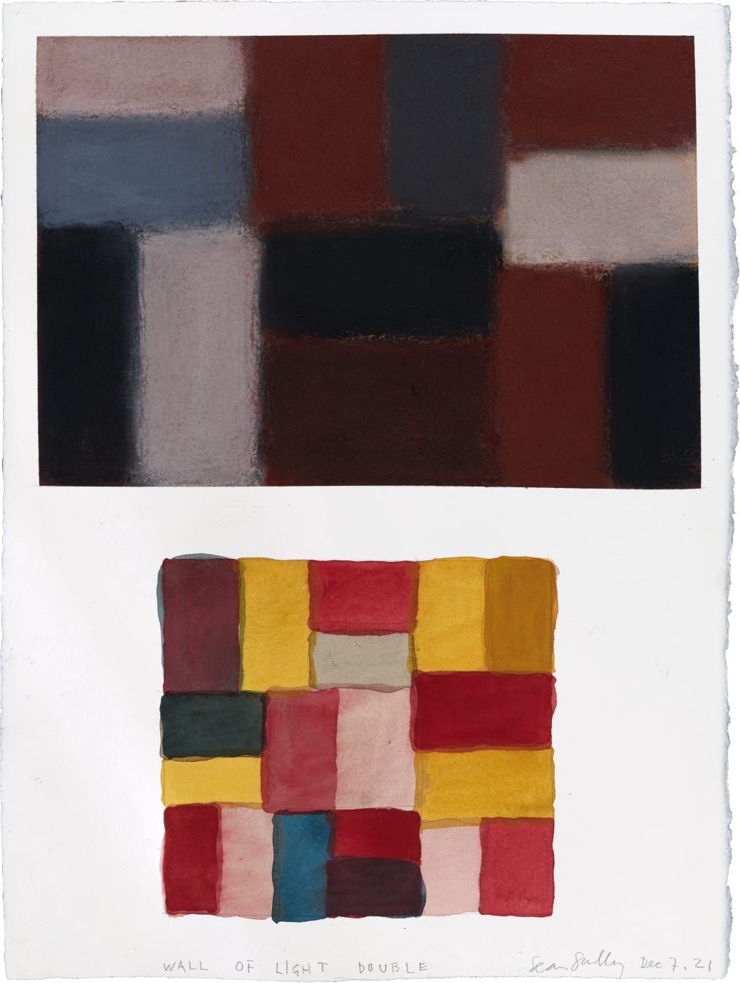 In Scully’s inherently ambivalent works, the rational precision of geometric forms is imbued with a sensual, human quality, evoking a...