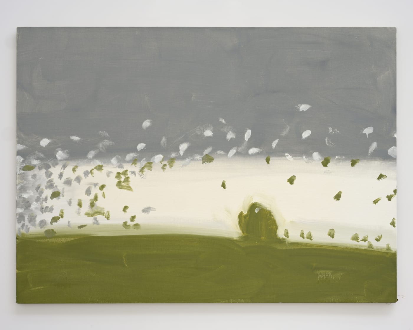 The artist’s quick way of working allows him to create complex tonalities in a single brushstroke. Focusing on the flickering...