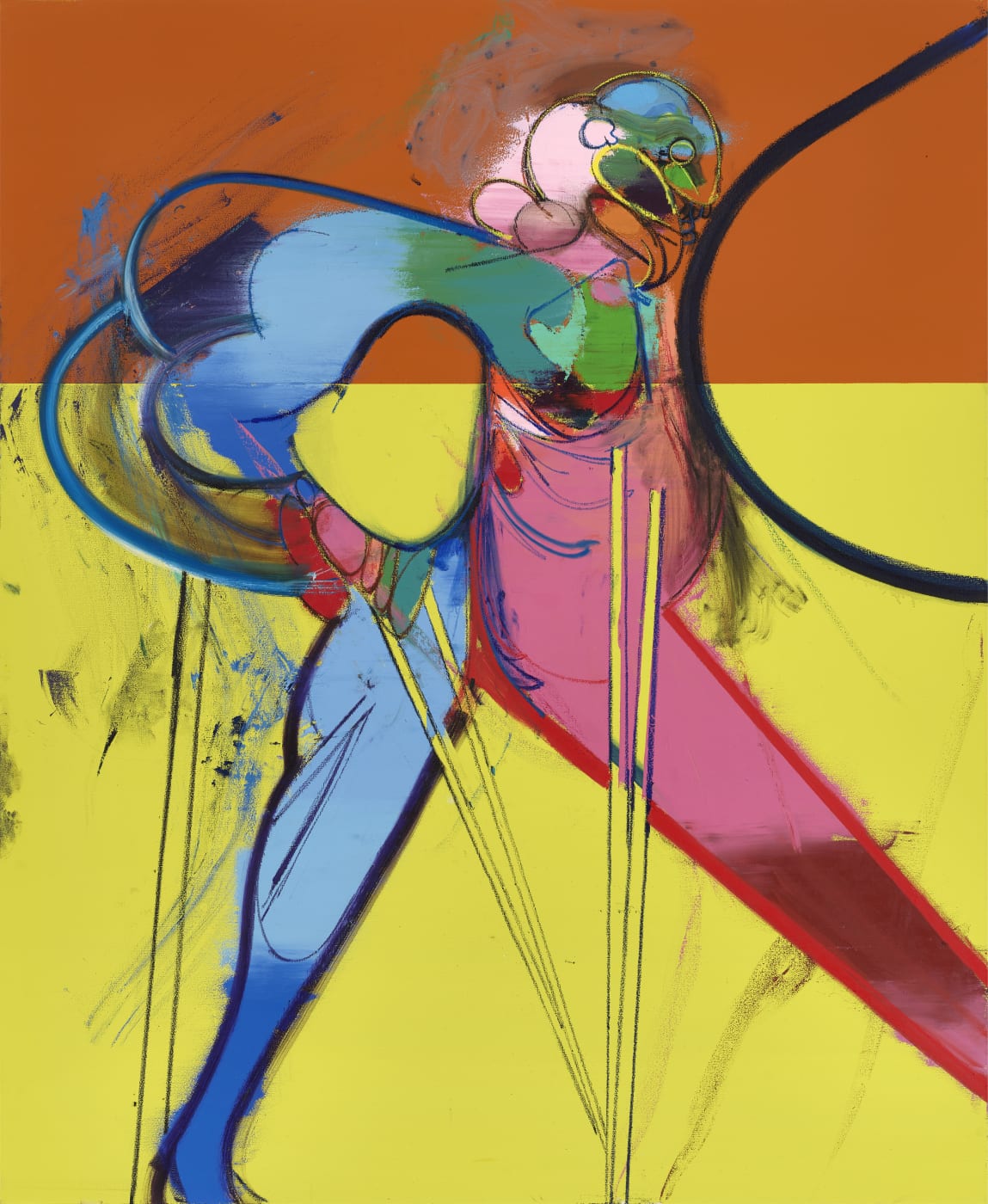Man muss nur hinsehen, 2022 Oil on canvas 220 x 180 cm