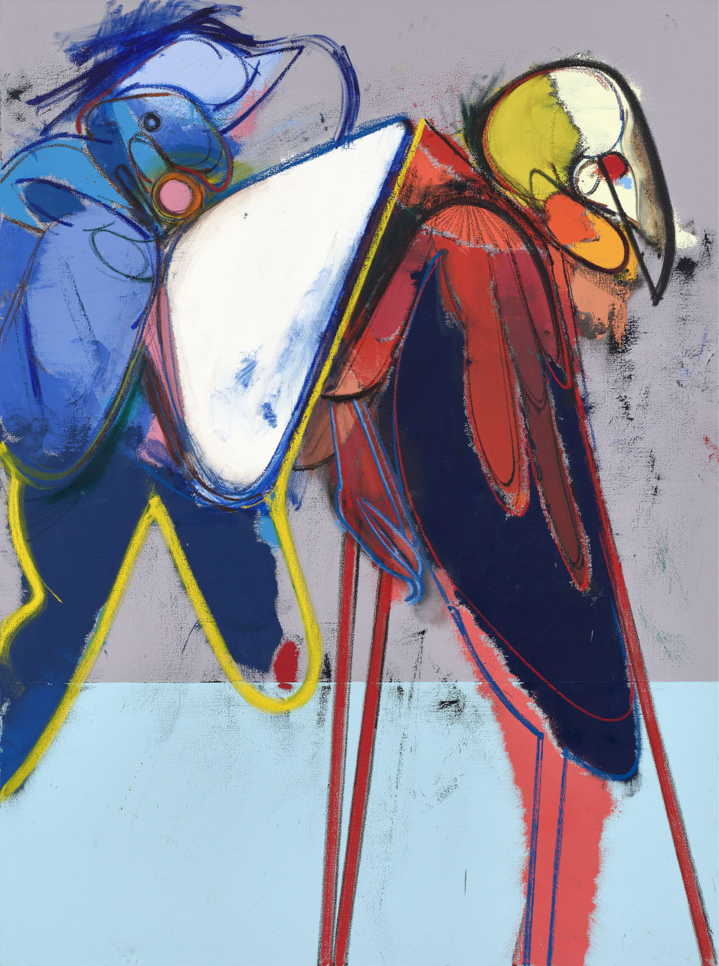 die entspannten Lebern, 2022 Oil on canvas 220 x 165 cm