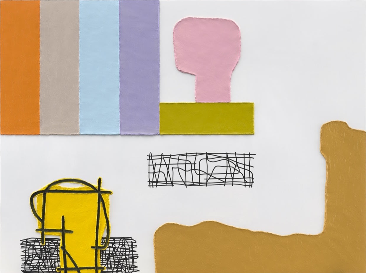 Lasker creates his colourful impasto forms by pushing and ploughing paint across the canvas. Despite their whimsical appearance, making them...