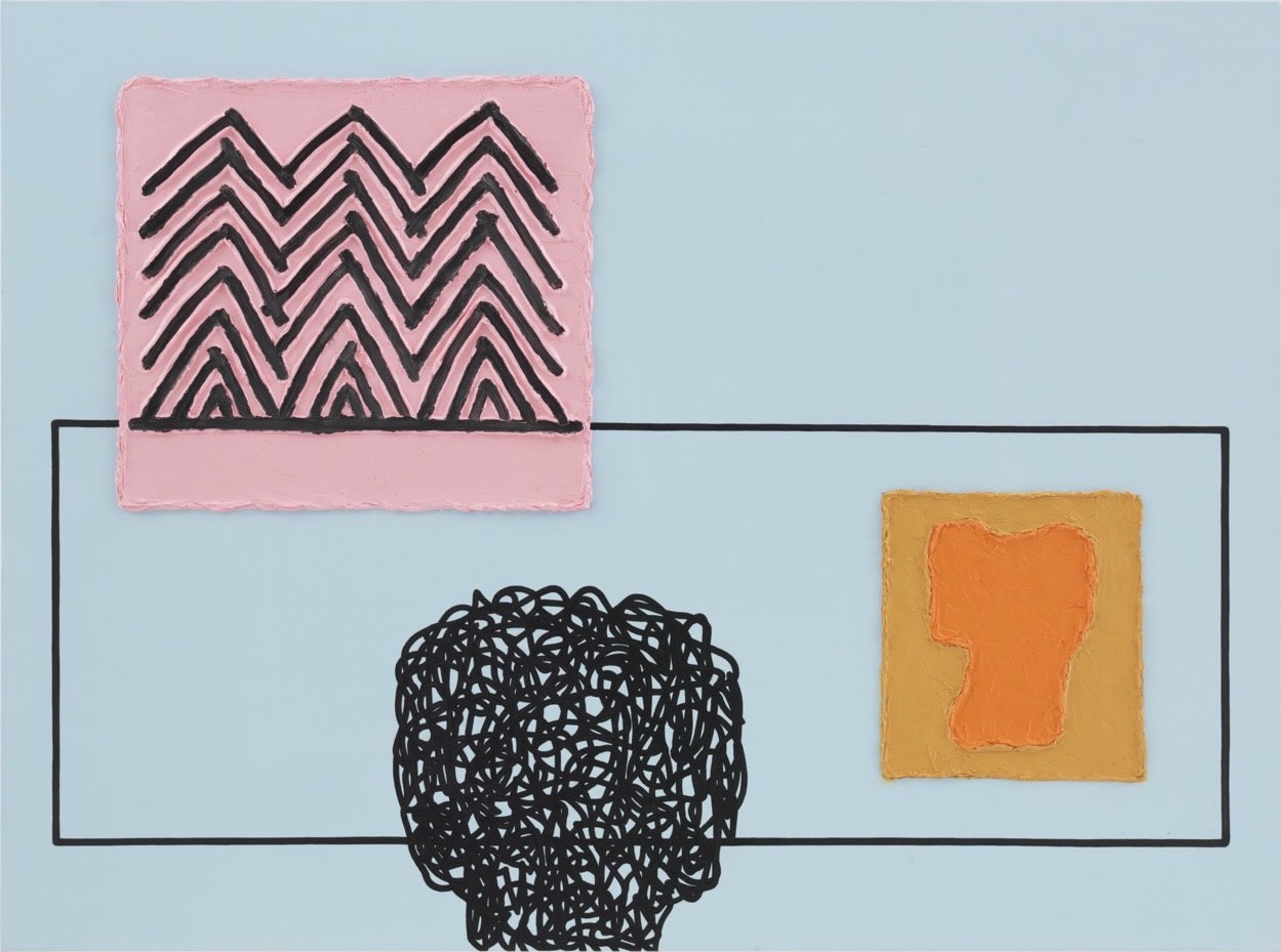 Together with its playful composition, the title Picture With Alpine Quadrant, brings viewers to the edge of representation. The word...
