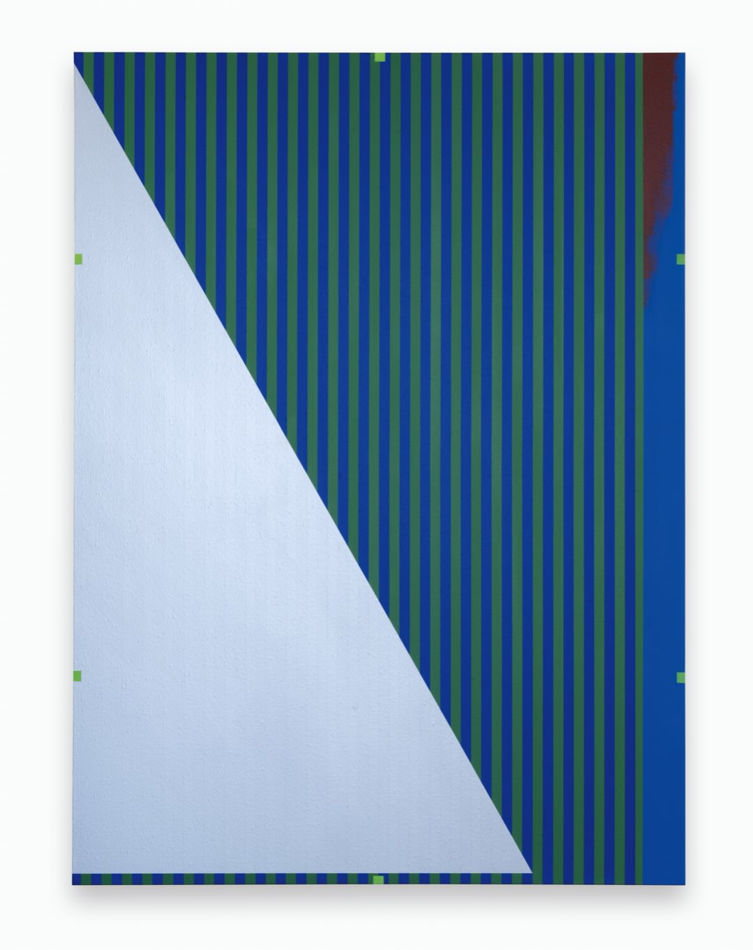 ‘It is as if the painting has been folded and unfolded like a page, leaving a mark. The grey part,...