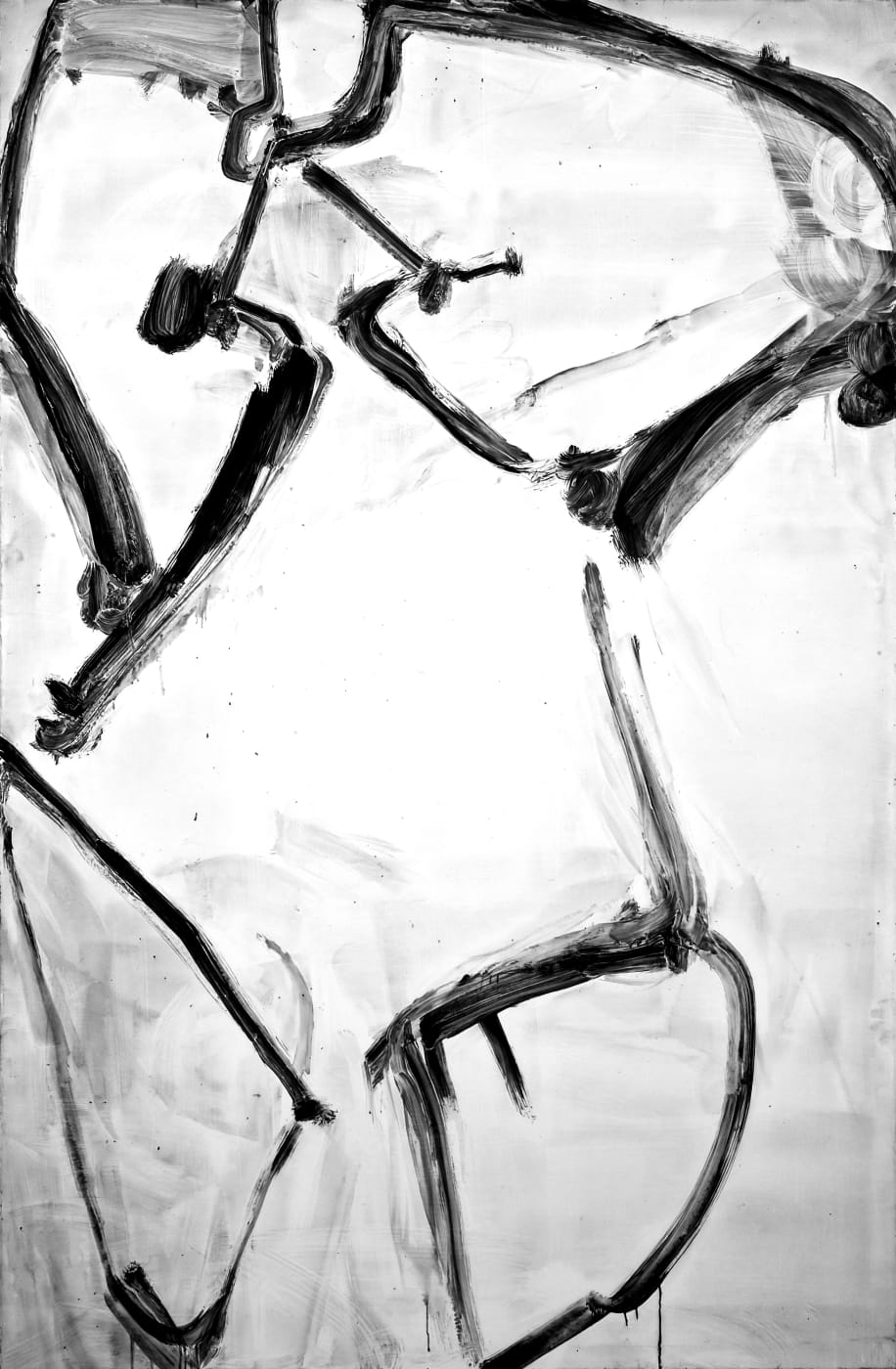 With the Maria Lassnig, it looks so simple, but it took so long to do because it’s all about the...