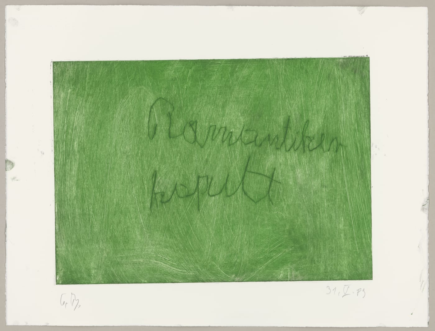 MALELADE - GEORG BASELITZ ZUM 85. GEBURTSTAG 30 August—22 October 2023 Staatliche Graphische Sammlung München at the Pinakothek der Moderne...