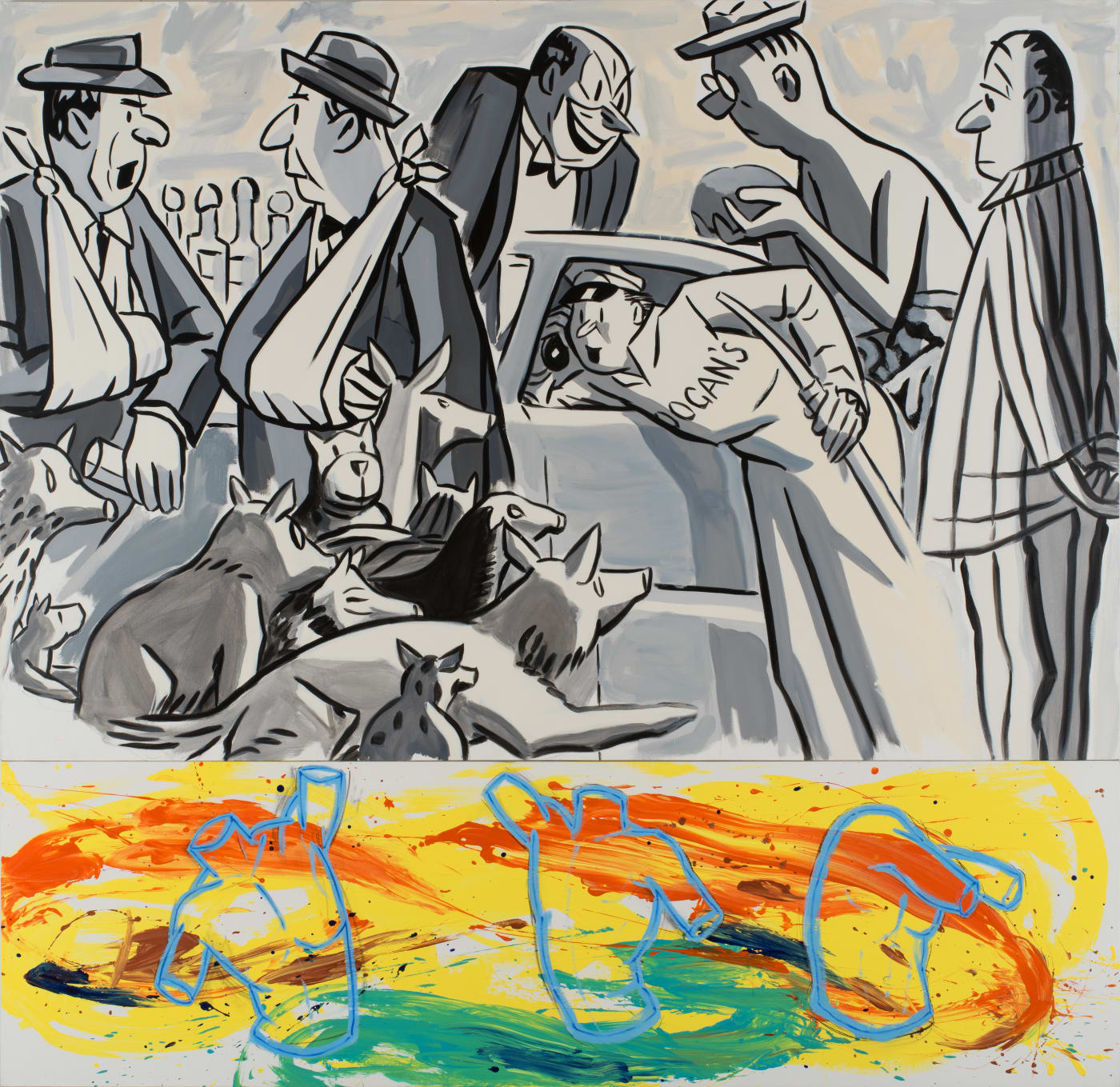 Tree of Life, Convo Circle , 2022 Oil and acrylic on linen 261.6 x 269.2 cm (103 x 106 in)