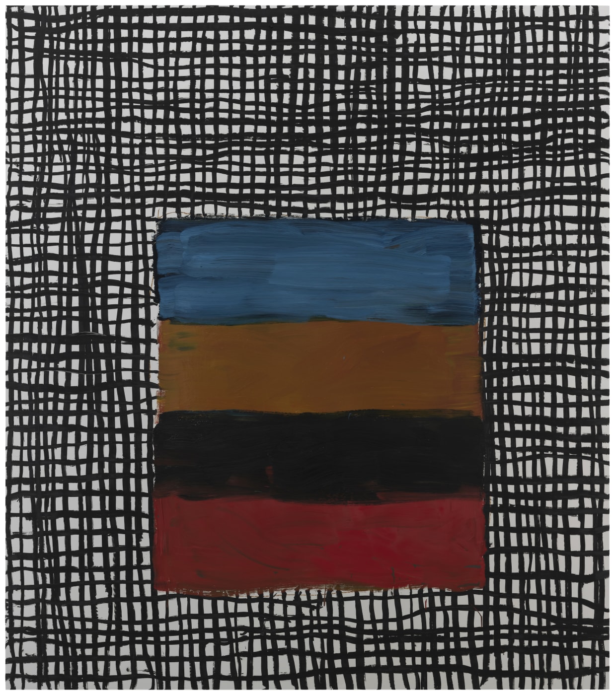 Scully began working with grid-like patterns in the late 1960s, in a process which he describes as ‘systematic and improvisational...