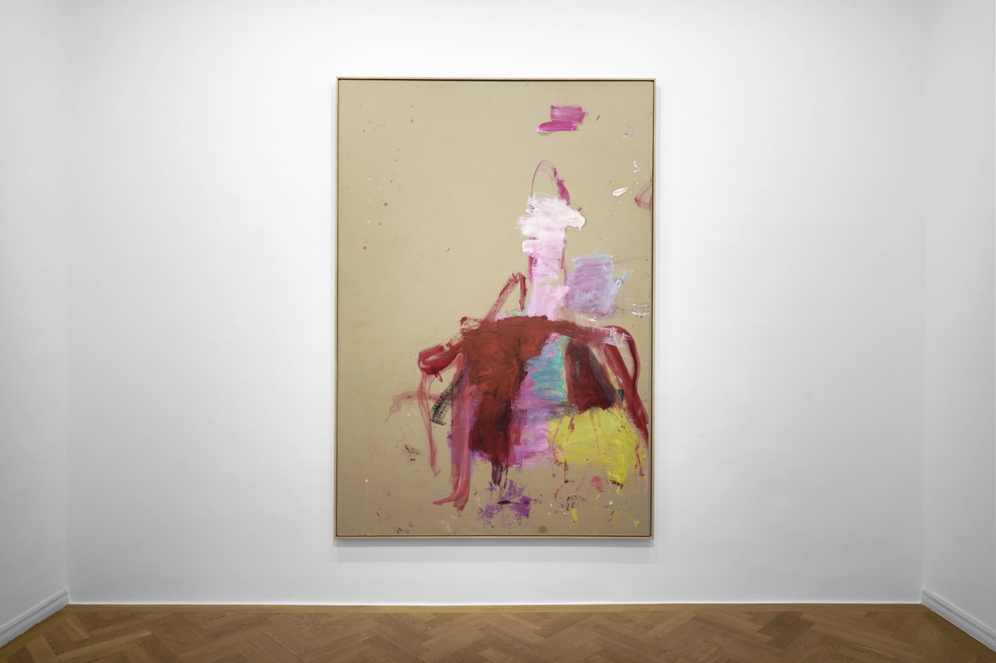 Although firmly grounded in abstraction, her compositions sometimes hint at motifs, such as elements of the Old Master paintings that...