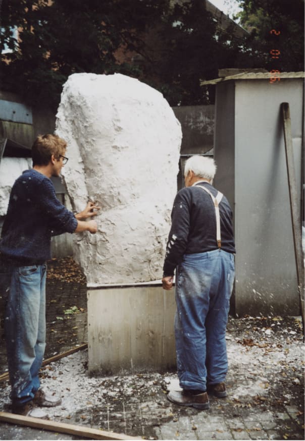 Josephsohn’s formal experimentation was facilitated by his use of plaster, whose malleability allowed him to keep reworking his sculptures as...
