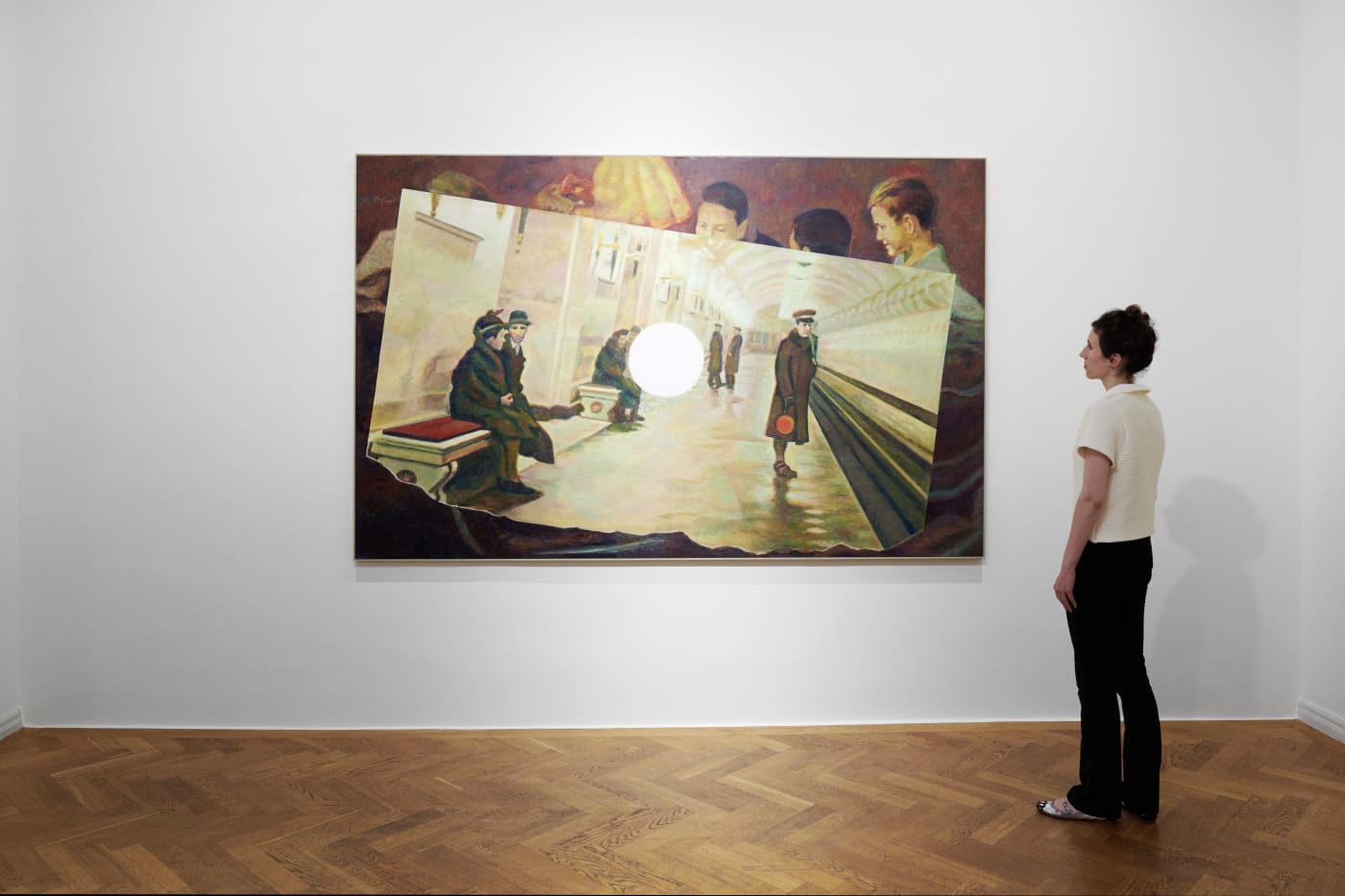 The paintings on view explore the nature of memories of life under the Soviet regime, influenced by both nostalgia and...