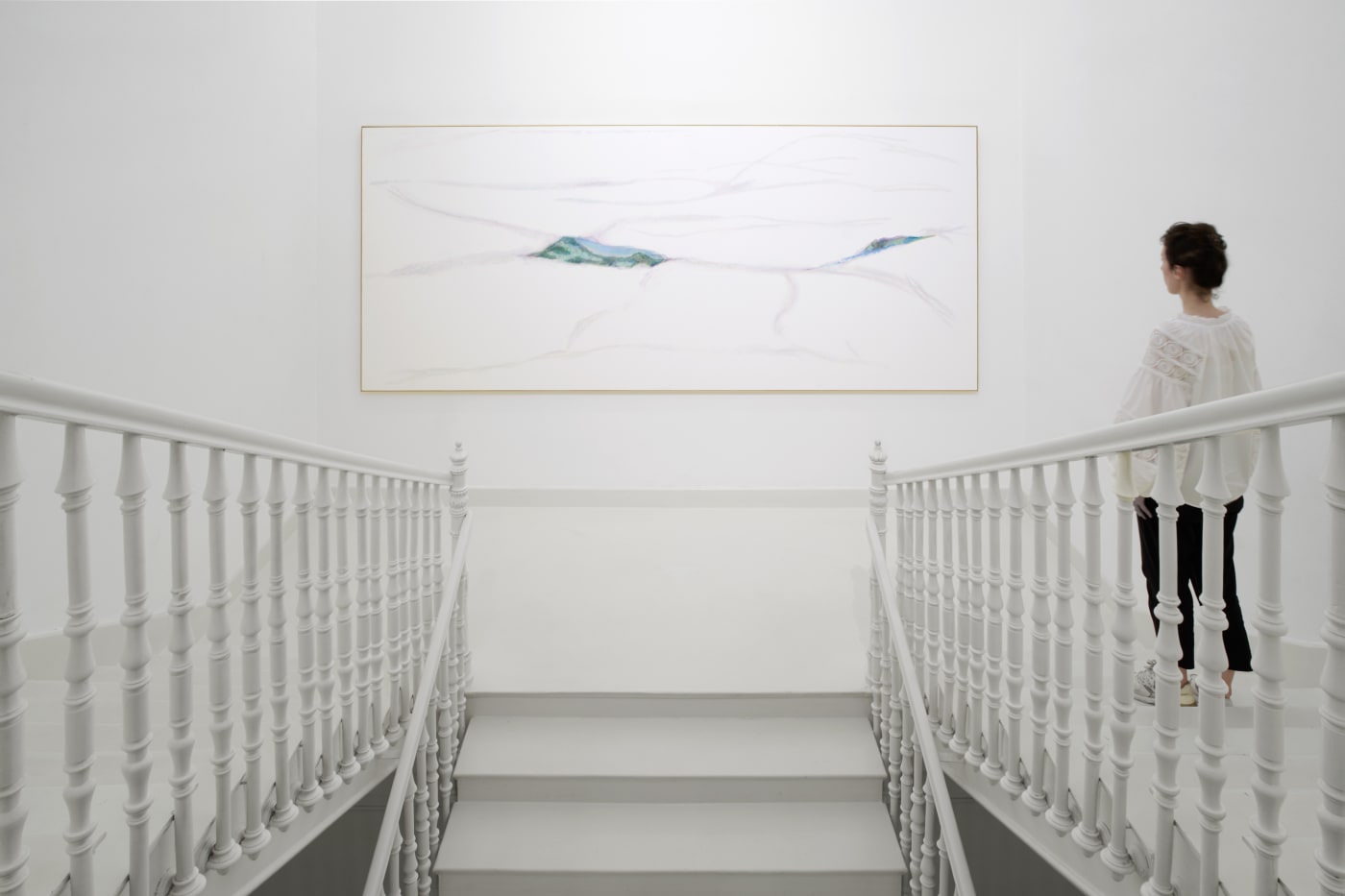 The depicted motifs of bright landscapes overlap with images of everyday socialist life. The scenes echo memories rooted in his...