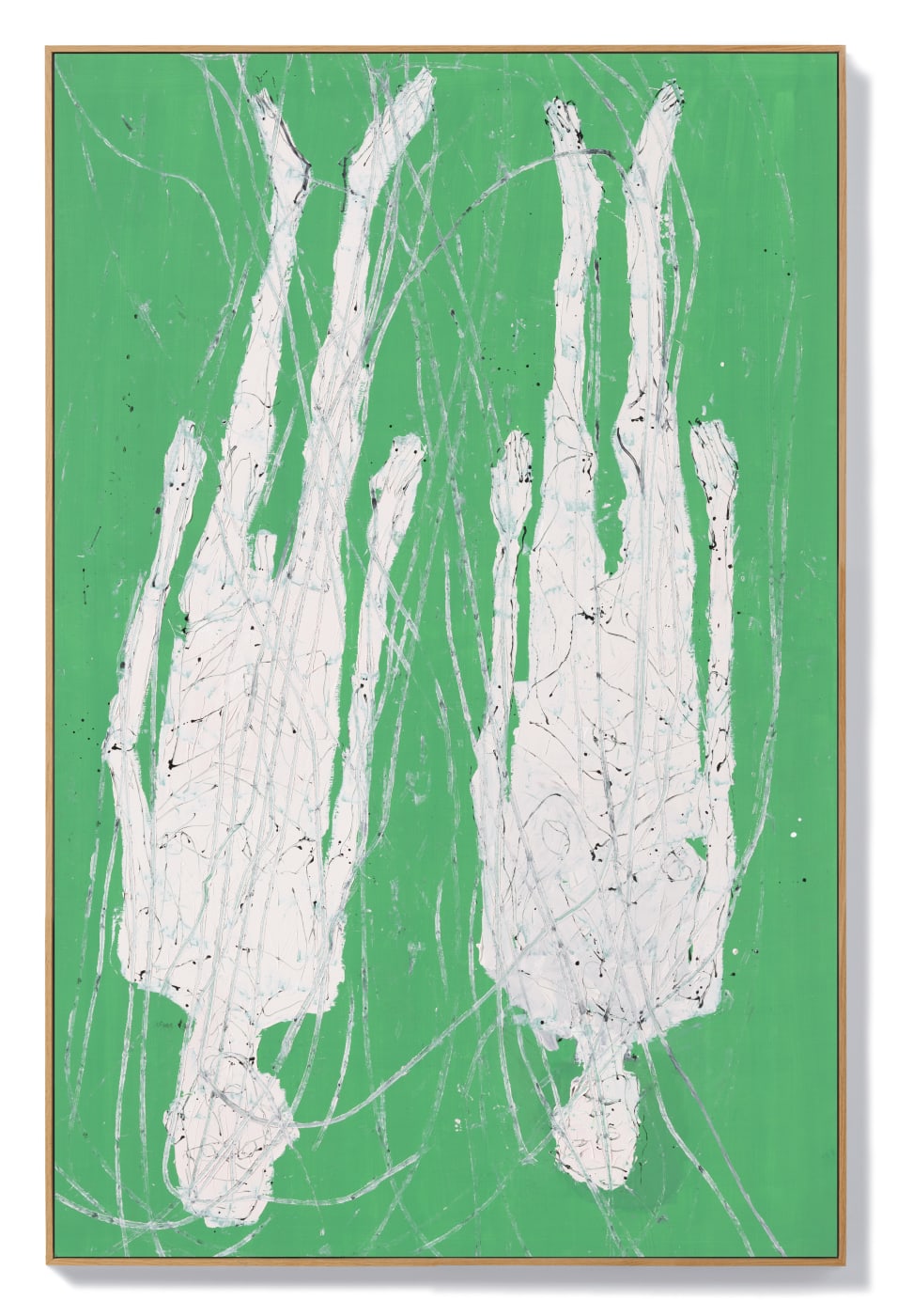 Baselitz has long returned to the same familiar subjects in his portraits – namely himself and his wife – in...