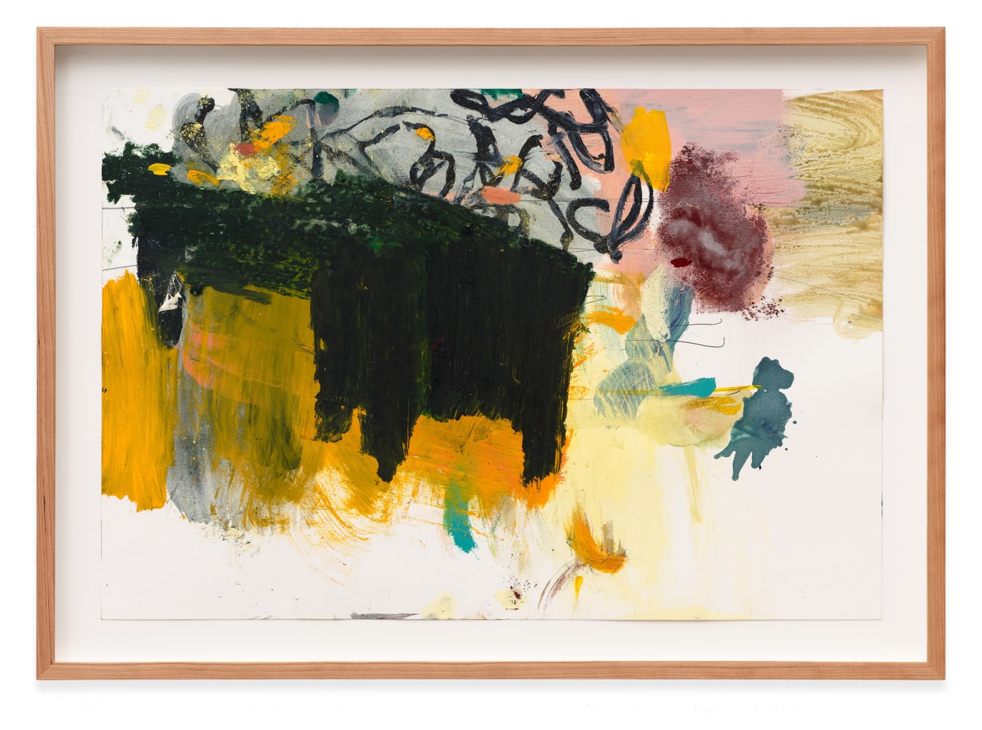 Untitled, 2025 Acrylic, oil, pastel on paper 40 x 60 cm (15.74 x 23.62 in)