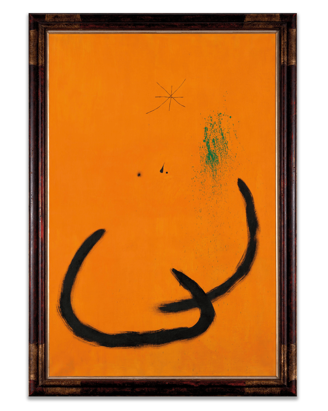 Joan Miró Goutte d’eau sur la neige rose, 1968 Oil on canvas 195.1 x 130.2 cm (76.8 x 51.3 in)