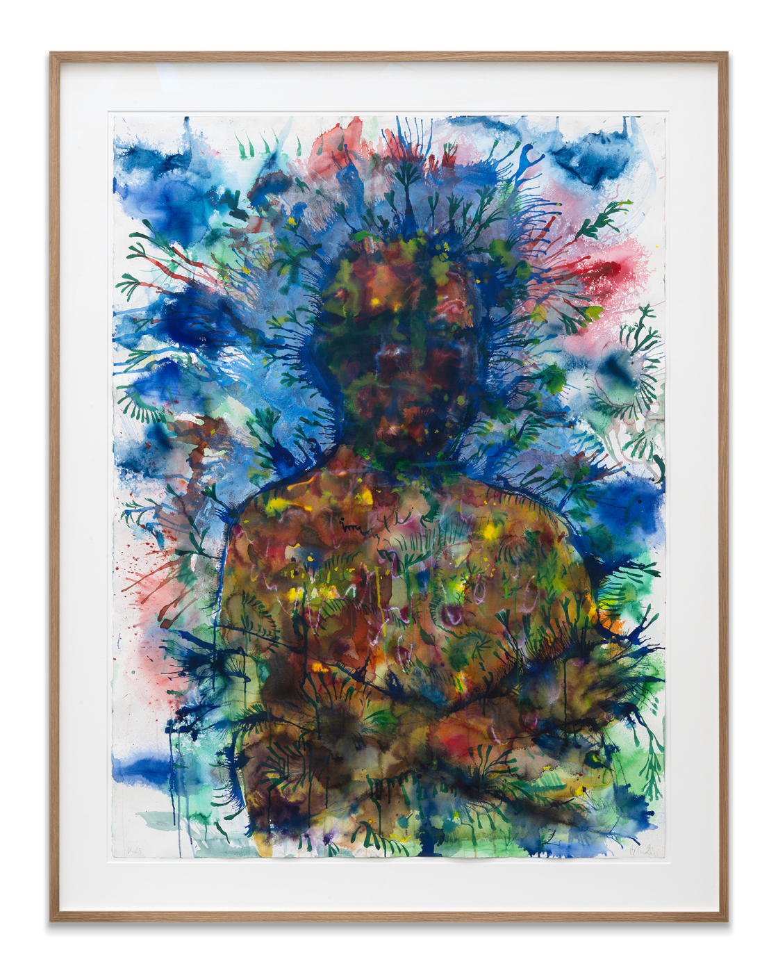 Miquel Barceló Autoportrait en Narcisse PELLETIER, 2025 Watercolour, ink and charcoal on paper 155.5 x 116 cm (61.22 x 45.67...