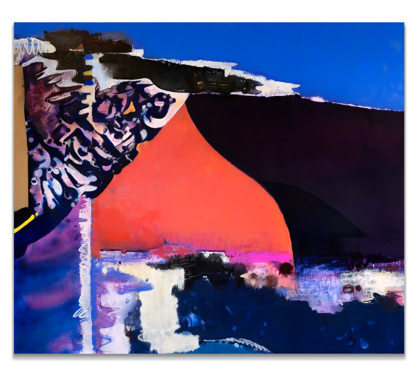 Han Bing Altay, 2025 Oil paint, oil stick and spray paint on canvas 172.7 x 203.2 cm (67.99 x 80...