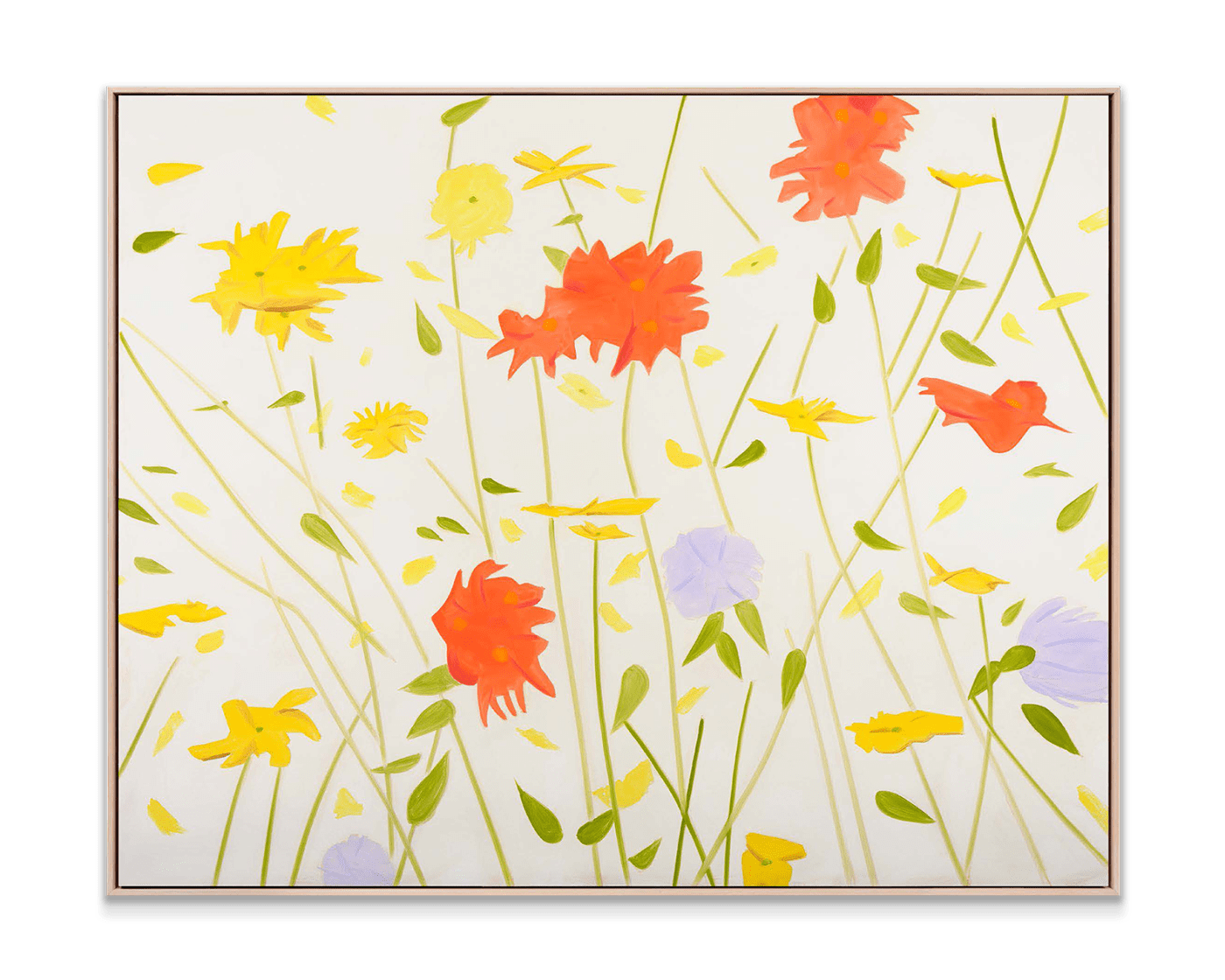 Alex Katz Wildflowers 1, 2010 Oil on linen 243.8 x 304.8 cm (95.98 x 120 in)
