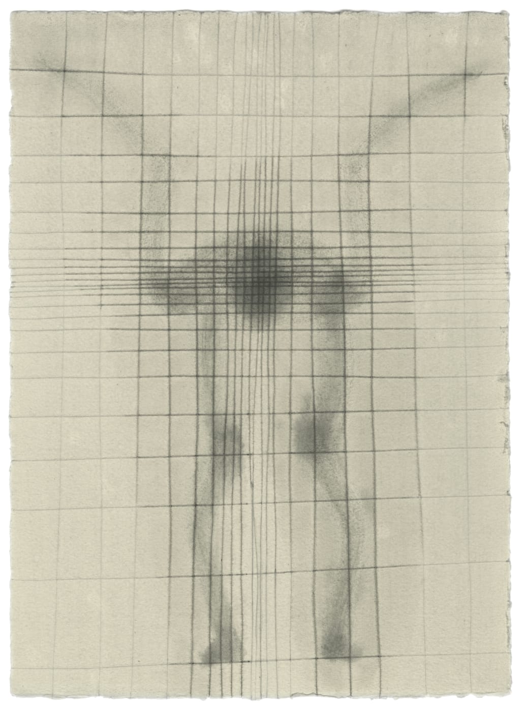 Belonging to Gormley's Zone series (2017-20), this drawing is made by incising lines into a sheet of paper soaked in...