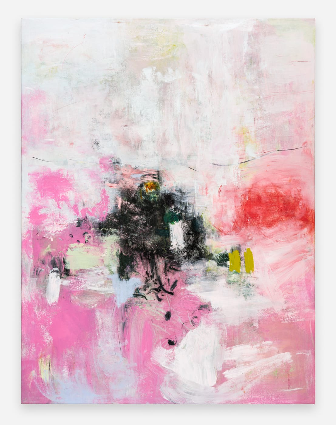 ‘In canvases like the otherworldly Stars and Numerals, fierce reverberations of viridian green, cobalt and lemon yellow are neither symphony...