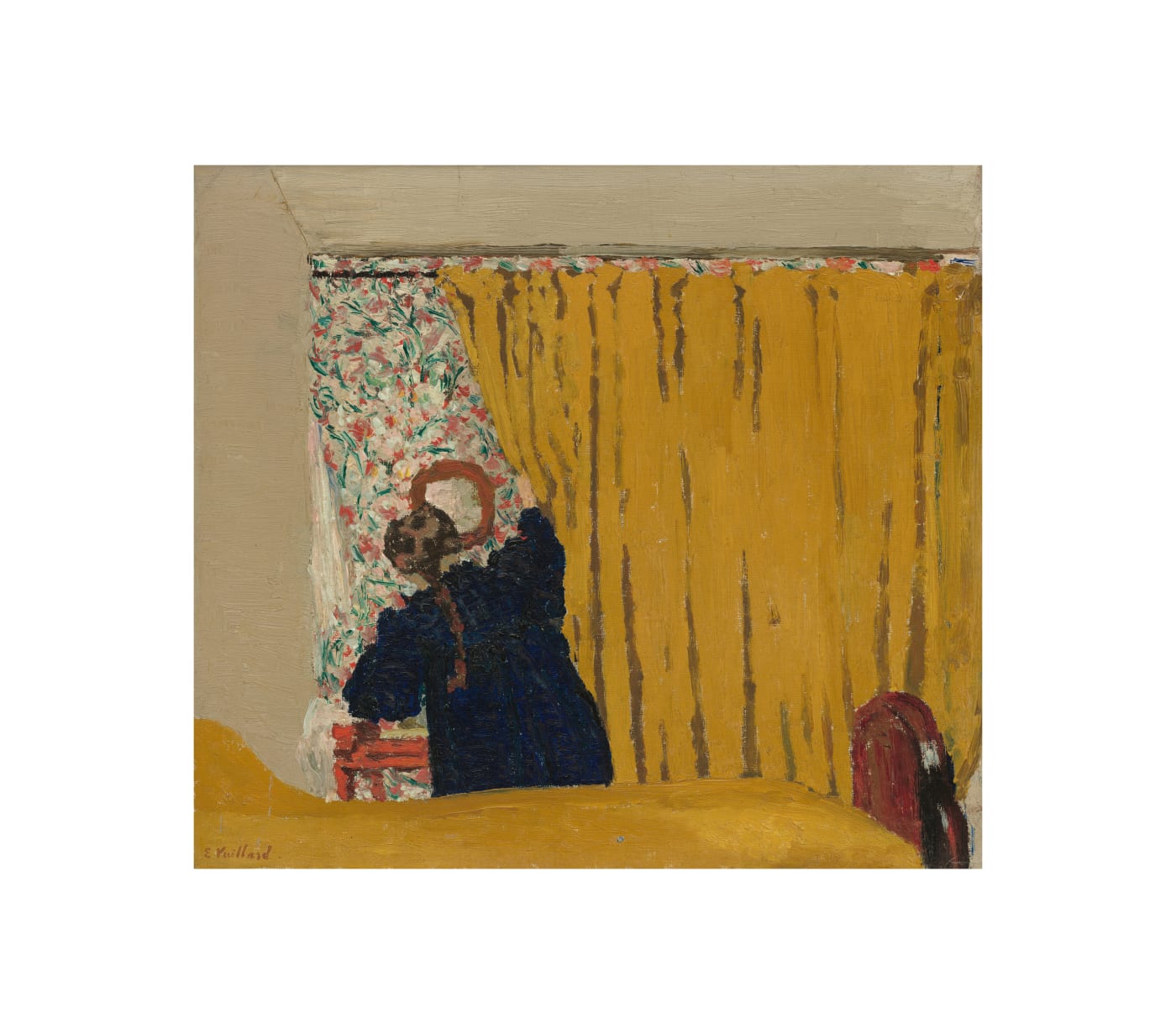 Scully cites the Nabis painter Édouard Vuillard as an influence for his looser treatment of paint. Pointing to the overlapping...