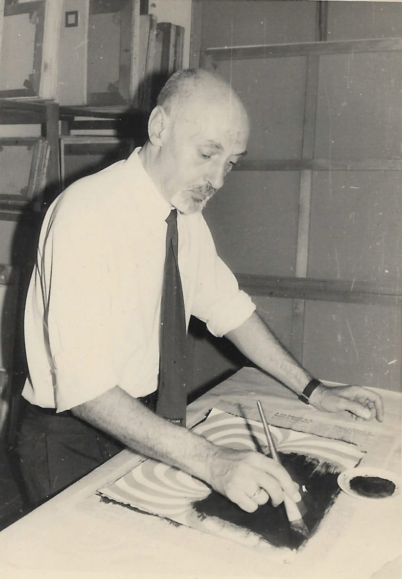 MANUEL ESPINOSA, 1912-2006, Argentine Line, colour and the optical sensations of movement and light are the primary characteristics of Manuel...