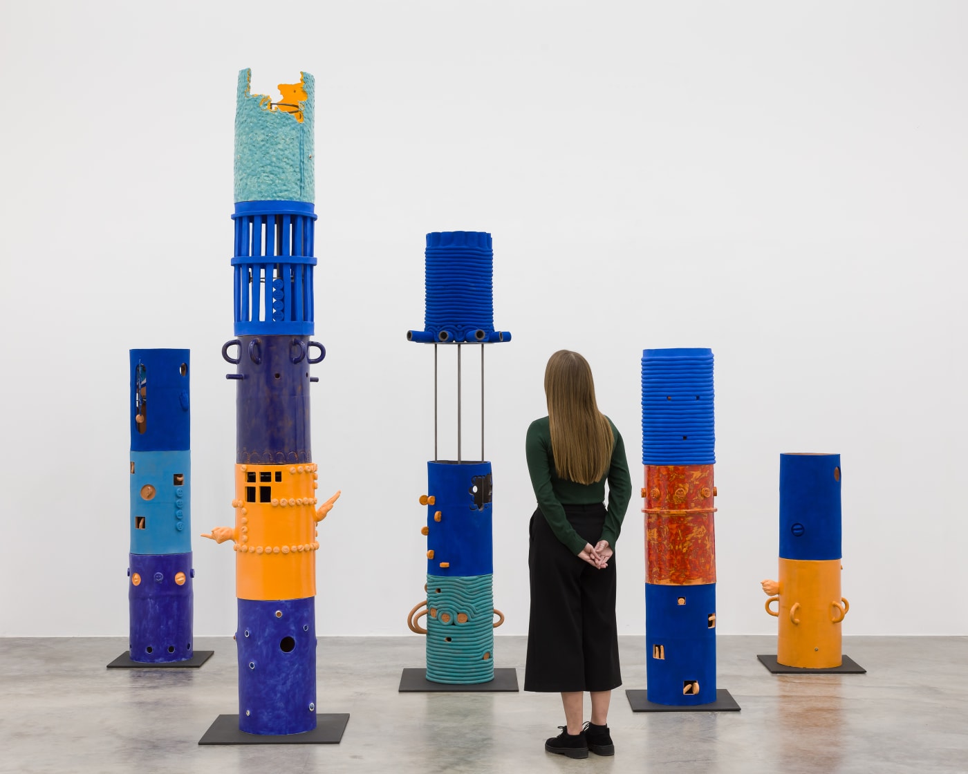 Audible groans, whistles and chuckles stream through concealed speakers and accentuate the work’s exploration of types of communication that evade...