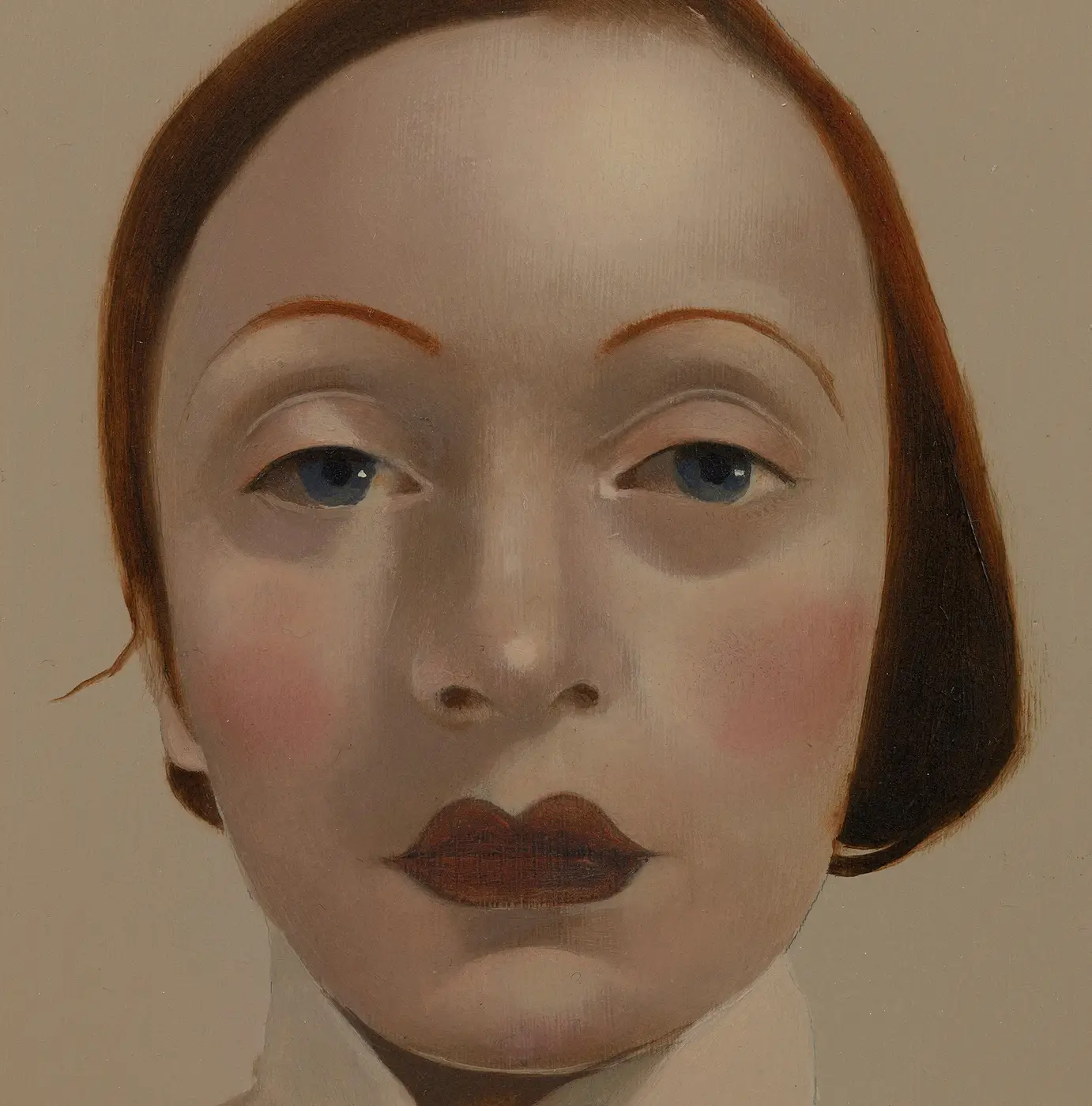 These paintings depict an androgynous figure who Ball discovered on social media. Rather than convey what Ball refers to as...