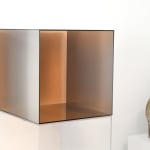 glass cube by Larry Bell