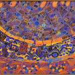abstract oil painting by Lee Mullican