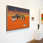 pueblo painting by Fritz Scholder
