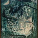 abstract oil painting by Michio Takayama