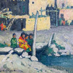 Eanger Irving Couse, Taos Pueblo, 1st Skyscrapers in America, 1929