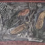 Howard B. Schleeter, Red Santo Painting, 1938