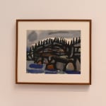 Leo Garel, Winter Landscape with Yellow Sun (#7256)
