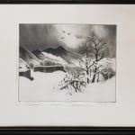 modernist etching by Gene Kloss