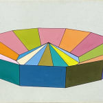 Ronald Davis, Cone, Block, and Sphere, 2021
