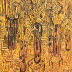 abstract oil painting by Lee Mullican