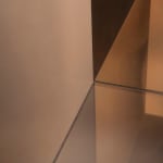 glass cube by Larry Bell