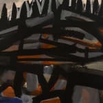 Leo Garel, Winter Landscape with Yellow Sun (#7256)