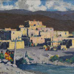 Eanger Irving Couse, Taos Pueblo, 1st Skyscrapers in America, 1929