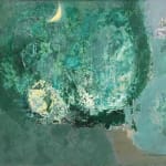 abstract oil painting by Michio Takayama