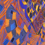 abstract oil painting by Lee Mullican