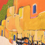 pueblo painting by Fritz Scholder