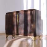 Valentin Loellmann, Brass and Oak Lounge Chair, 2019
